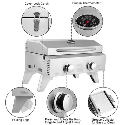 TG-12U Stainless Steel Oven Gas Oven Double Row Double Head Small Oven