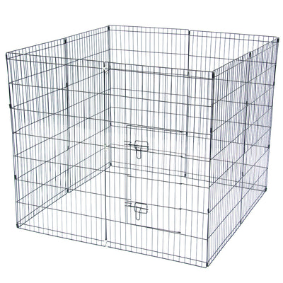 42" Tall Wire Fence Pet Dog Cat Folding Exercise Yard 8 Panel Metal Play Pen