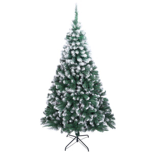 7ft Pvc Flocking Christmas Tree 1300 Branches Automatic Tree