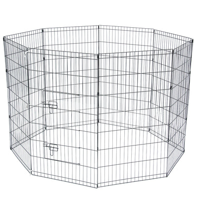 42" Tall Wire Fence Pet Dog Cat Folding Exercise Yard 8 Panel Metal Play Pen