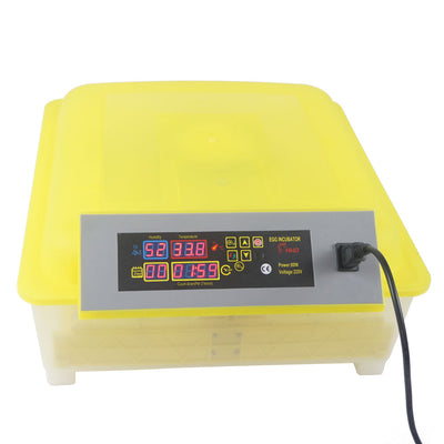 Yellow & Transparent 48-Egg Practical Fully Automatic Poultry Incubator