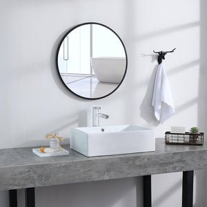 Bathroom Above Counter Rectangle Ceramic Vessel Vanity Sink Art Basin