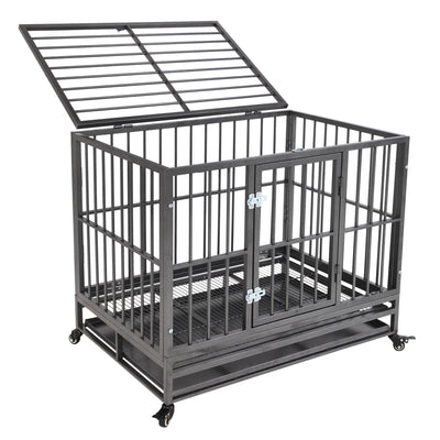 36” Heavy Duty Dog Cage Crate Kennel Metal Pet Playpen