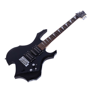 Black Flame Shaped Electric Guitar