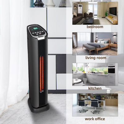 3 Heat Settings Infrared Space Heater with ECO Mode