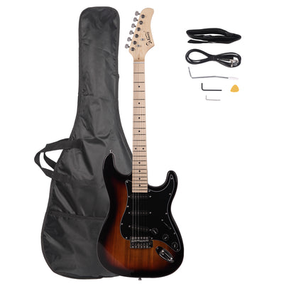 Sunset Color GST Stylish Electric Guitar Kit with Black Pickguard